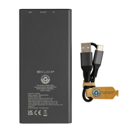 Terra RCS recycled 18W aluminium 10000mAh powerbank 10W