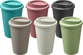 Koffiebeker van bioplastic, zeeglas groen