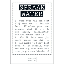 Spraakwater