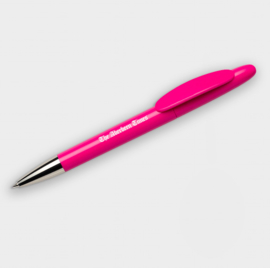 Gerecyclede pen gemaakt van gerecycled plastic, roze