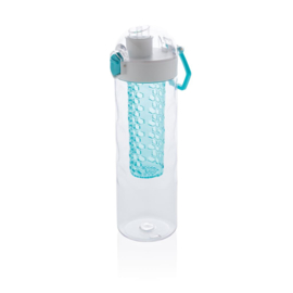 Honeycomb afsluitbare lekvrije waterfles met infuser, turquo