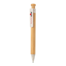 Bamboe Pen met Tarwestro Clip