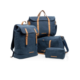 Duurzame Canvas Laptoptas PVC Vrij, Blauw