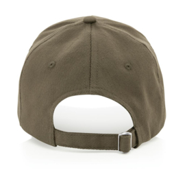 Impact 5 panel 280gr recycled katoenen cap met AWARE™ tracer, groen