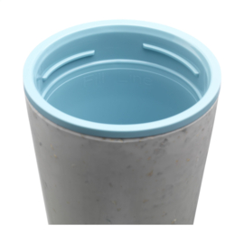 Circular&Co Recycled Coffee Cup 227 ml koffiebeker, Wit & Blauw