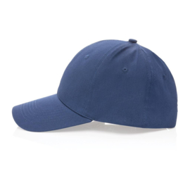 Impact 6 panel 190gr gerecycled katoenen cap, AWARE™ tracer, donkerblauw