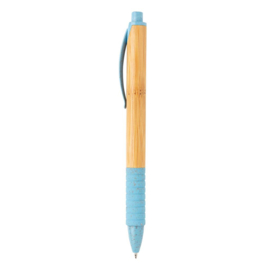 Bamboe & tarwestro pen, blauw