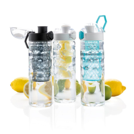 Honeycomb afsluitbare lekvrije waterfles met infuser, zwart