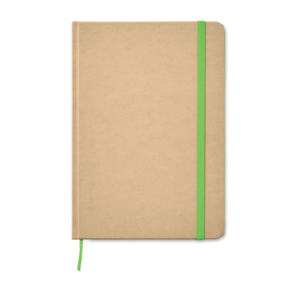 Recycled A5 notitieboek, limoen