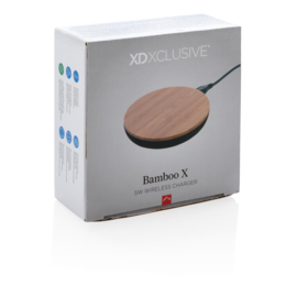 Bamboo X 5W draadloze oplader, bruin