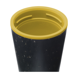 Circular&Co Recycled Coffee Cup 227 ml koffiebeker, Zwart & Geel