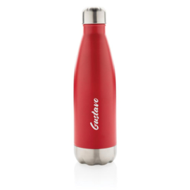 Vacuüm geïsoleerde roestvrijstalen fles, rood