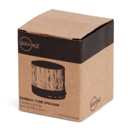 BRAINZ Tube Speaker Bamboo