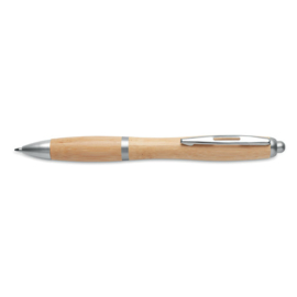 Bamboe balpen, zilver