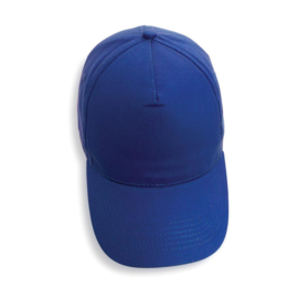 Impact 5 panel 190gr gerecycled katoenen cap, AWARE™ tracer, blauw