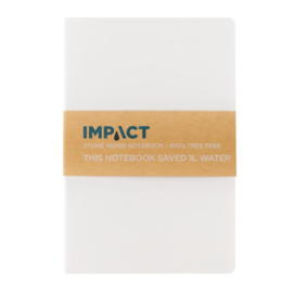 Impact softcover steenpapier notitieboek A5, wit