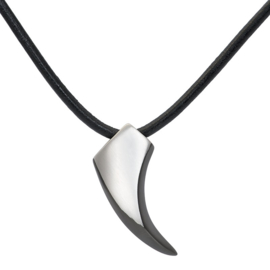 Tooth met collier leer, 55 cm heren