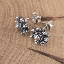 Prachtige echt zilveren oorknopjes 925 zilver 8 mm