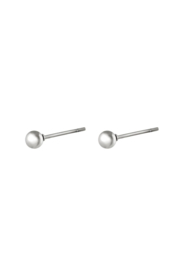 Roestvrijstalen Oorknopjes bolletje 4 mm zilver