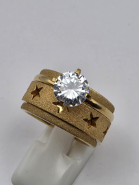 ixxxi ring compleet, maat 19 met limited edition basisring.