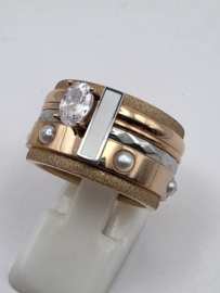 ixxxi ring compleet, maat 17.5 met limited edition basisring.