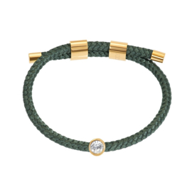 Armband Cozy Crystal Stone  Groen