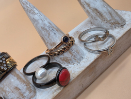 ixxxi ringen set compleet maat 17. 1 basis en 11 vulringen. 25-321