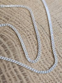 Echt zilveren Gourmet collier, 1.2 mm