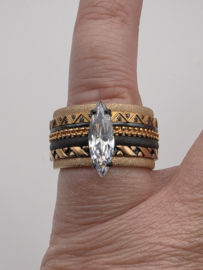 ixxxi ring compleet, maat 19 met limited edition basisring.