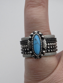ixxxi ring compleet, maat 17.5 met limited edition basisring.