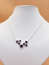 925 Collier met Amethist