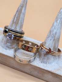 ixxxi ringen set compleet maat 19. 1 basis en 11 vulringen. 20266