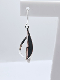 Echt zilveren hanger fantasie plus oorbellen.