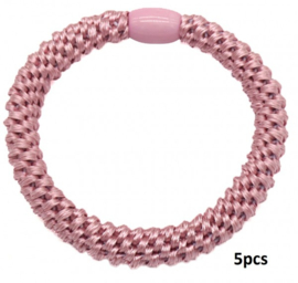 Hairtie bracelet  donker roze