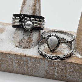Prachtige ixxxi ring set compleet maat 19.5 en 10 mm 25-247