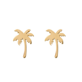 Ear studs palm tree