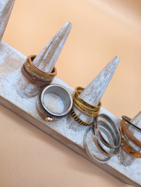 ixxxi ringen set compleet maat 20. 2x basis en 15 vulringen. 20267