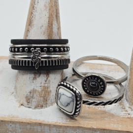 Prachtige ixxxi ring set compleet maat 19.5 en 12 mm 25-246
