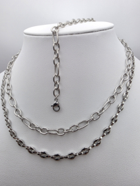 Biba Liet en Joliet, stainless steel, set, 3 kettingen plus 1 armband 2635