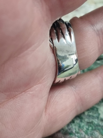 Echt zilveren ring maat 19 S7