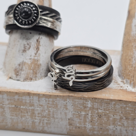 ixxxi ring compleet maat 18 en 10 mm breed 25-101