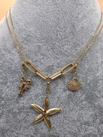 Stainless steel collier,  39 plus 5 cm