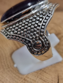 Zilveren ring Amethist maat 21