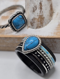 Prachtige ixxxi ring set compleet maat 19.5 en 12 mm 25-250
