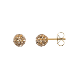 Ear studs ball Colorado Topaz