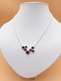 925 Collier met Granaat