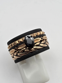 ixxxi ring compleet, maat 17.5 met limited edition basisring.