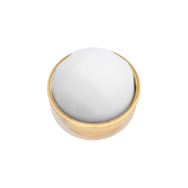 Top part facet white goud