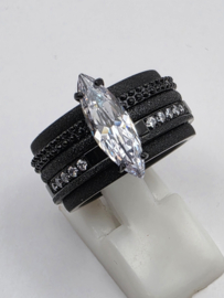 ixxxi ring compleet, maat 17.5 met limited edition basisring.
