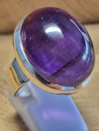 Zilveren ring Amethist maat 19.5